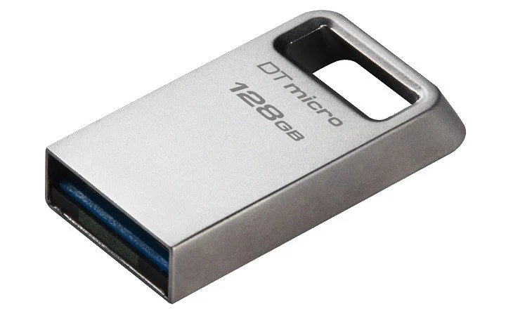 Φωτογραφία προϊόντος: KINGSTON USB Stick Data Traveler Micro DTMC3G2/128GB, USB 3.2 Silver