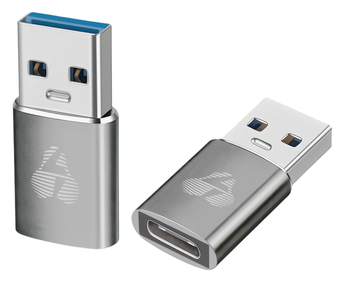 Φωτογραφία προϊόντος: POWERTECH αντάπτορας USB 3.0 σε USB-C PTR-0147, 10 Gbps, 60W, γκρι