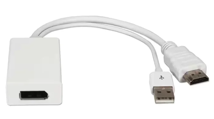 Φωτογραφία προϊόντος: POWERTECH αντάπτορας HDMI σε DisplayPort CAB-H162, USB, 4K, λευκός