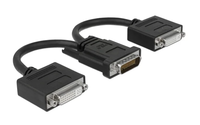 Φωτογραφία προϊόντος: DELOCK αντάπτορας DMS-59 σε 2x DVI 65281, 20cm, μαύρος