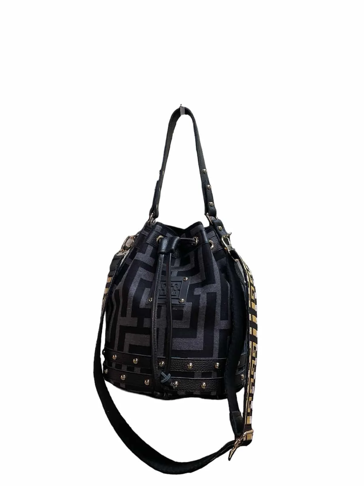Φωτογραφία προϊόντος: Midneto Nefeli Grey Black Labyrinth Bag