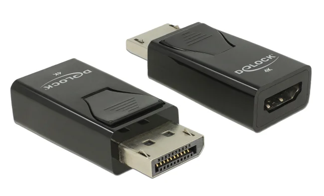 Φωτογραφία προϊόντος: DELOCK αντάπτορας DisplayPort σε HDMI 66234, 4K/30Hz, Passive, μαύρος