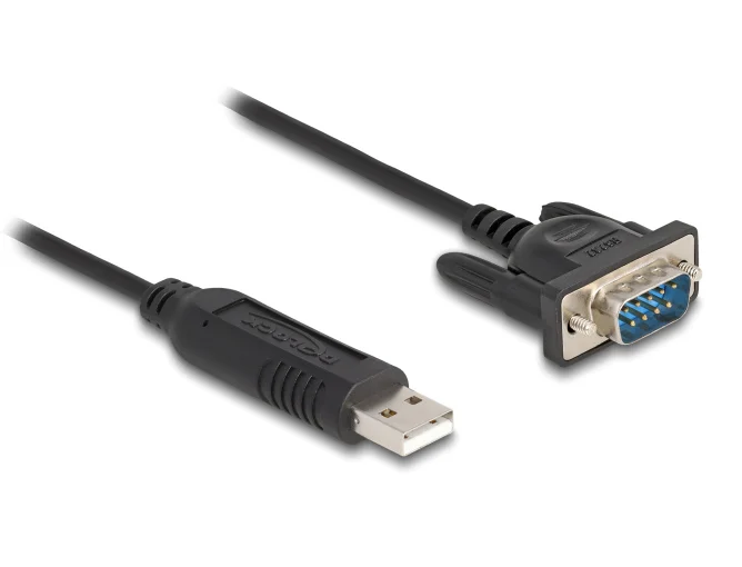 Φωτογραφία προϊόντος: DELOCK καλώδιο USB σε RS-232 66461, 921.6Kbps, 50cm, μαύρο