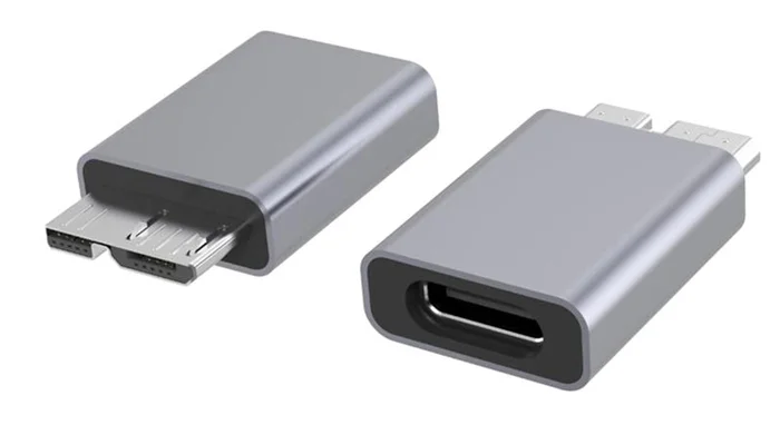Φωτογραφία προϊόντος: POWERTECH αντάπτορας USB 3.0 Micro B σε USB-C PTH-067, 5Gbps, γκρι