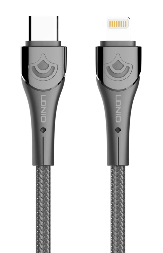 Φωτογραφία προϊόντος: LDNIO καλώδιο Lightning σε USB-C LC861I, 30W PD, 1m, γκρι