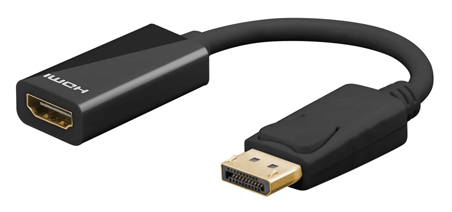 Φωτογραφία προϊόντος: GOOBAY καλώδιο DisplayPort σε HDMI 67881, 8K, 0.1m, μαύρο