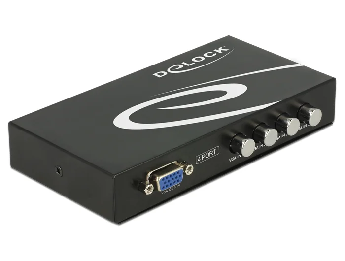 Φωτογραφία προϊόντος: DELOCK VGA switch 87635, 4 σε 1, 1080p, bidirectional, μαύρο