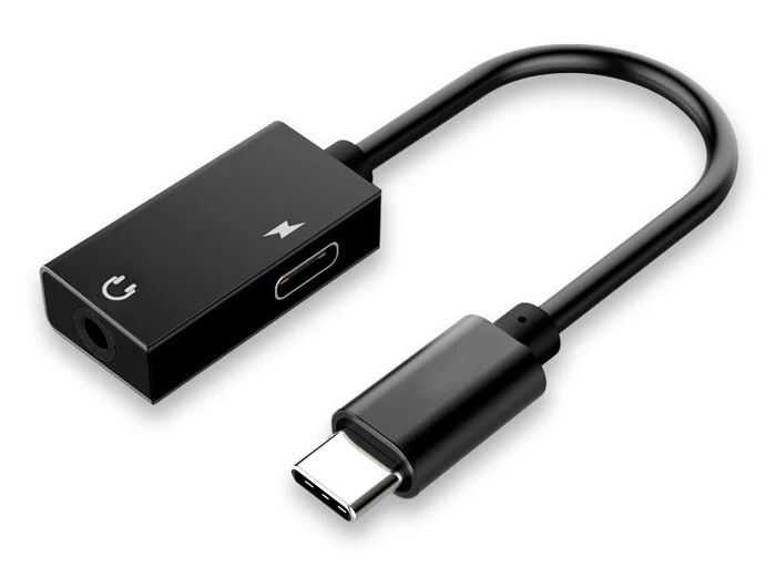 Φωτογραφία προϊόντος: POWERTECH αντάπτορας USB-C σε USB-C & 3.5mm CAB-UC053, μαύρος