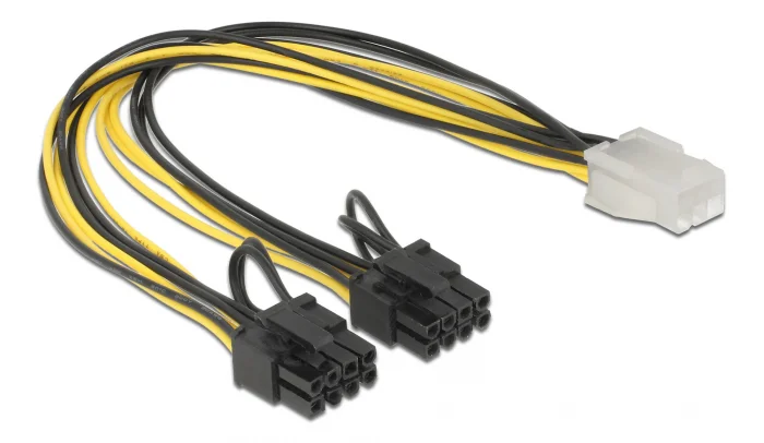 Φωτογραφία προϊόντος: DELOCK καλώδιο PCIe 6pin σε 2x 8pin 83433, 30cm