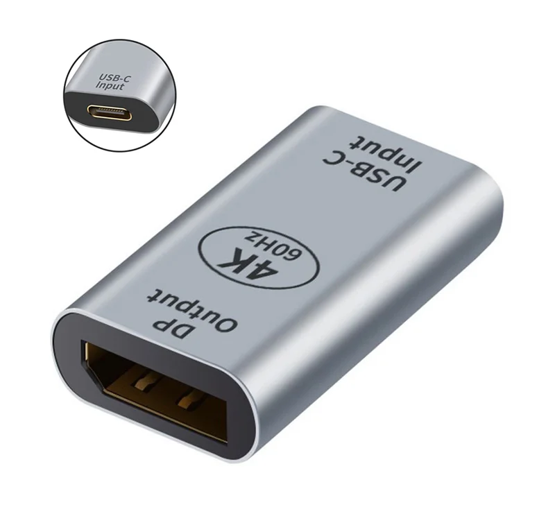 Φωτογραφία προϊόντος: POWERTECH αντάπτορας USB-C σε DisplayPort PTH-097, 4K/60Hz, γκρι