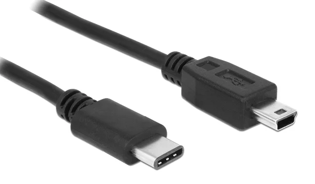 Φωτογραφία προϊόντος: POWERTECH καλώδιο USB-C σε USB Mini CAB-UC079, 1.5m, μαύρο