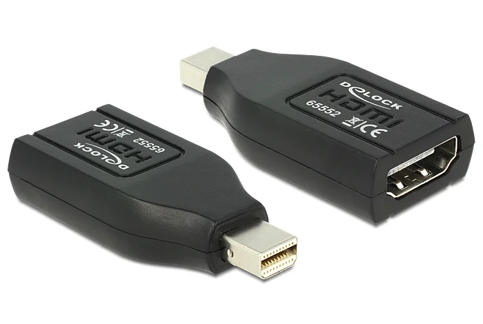 Φωτογραφία προϊόντος: DELOCK αντάπτορας mini DisplayPort σε HDMI 65552, 1080p, μαύρος