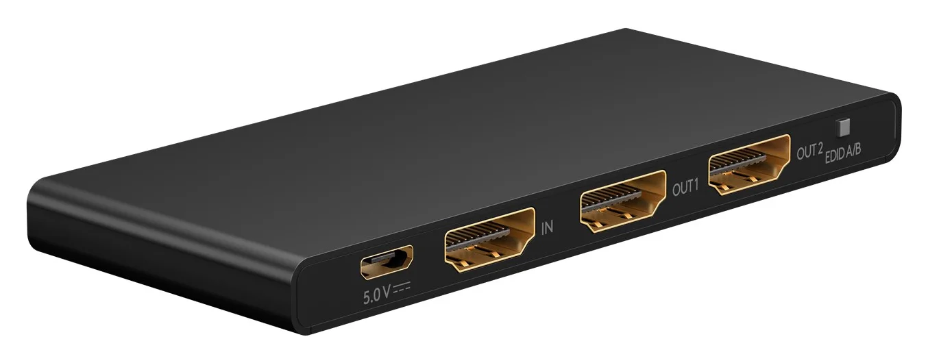 Φωτογραφία προϊόντος: GOOBAY HDMI splitter 58481, 1-in σε 2-out, 4K/60Hz, μαύρο