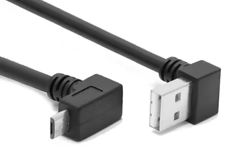 Φωτογραφία προϊόντος: POWERTECH καλώδιο USB σε USB Micro CAB-U137, 90°, Easy USB, 1m, μαύρο
