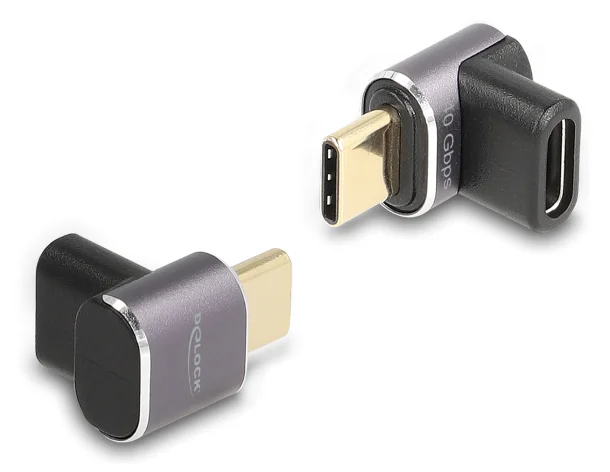 Φωτογραφία προϊόντος: DELOCK αντάπτορας USB-C 60059, αρσενικό σε θηλυκό, 100W, 40Gbps, γκρι