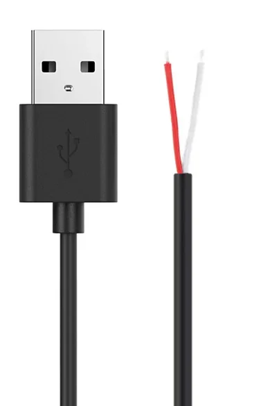 Φωτογραφία προϊόντος: POWERTECH καλώδιο USB CAB-U157 με ελεύθερα άκρα, 1m, μαύρο