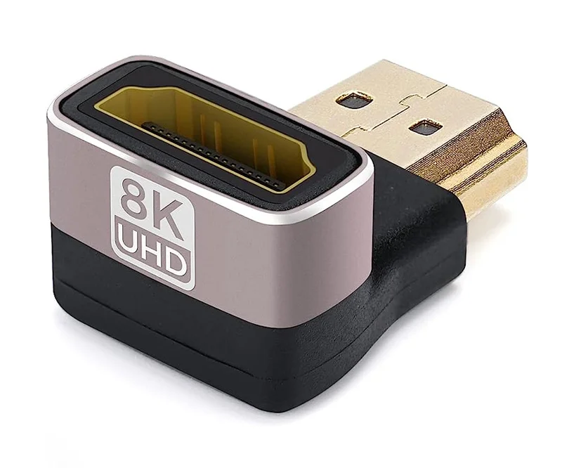 Φωτογραφία προϊόντος: POWERTECH αντάπτορας HDMI 2.1 CAB-H158, 8K/60Hz, γωνιακός, μαύρος