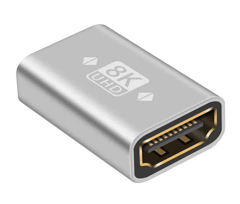 Φωτογραφία προϊόντος: POWERTECH αντάπτορας HDMI 2.1 CAB-H161, θηλυκό, 8K/60Hz, γκρι