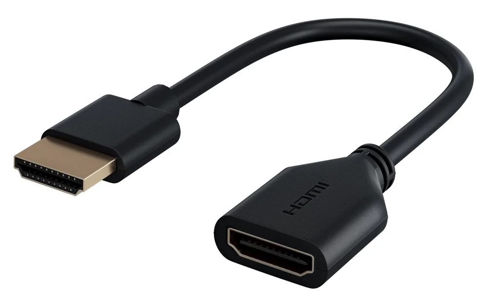 Φωτογραφία προϊόντος: GOOBAY αντάπτορας HDMI 64824, εύκαμπτος, 4K/60Hz, 18Gbps, μαύρος