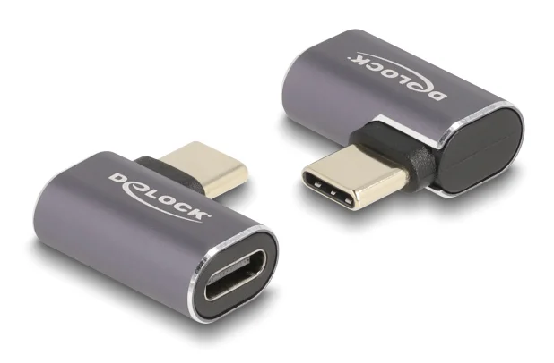 Φωτογραφία προϊόντος: DELOCK αντάπτορας USB-C 60047, αρσενικό σε θηλυκό, 100W, 40Gbps, γκρι