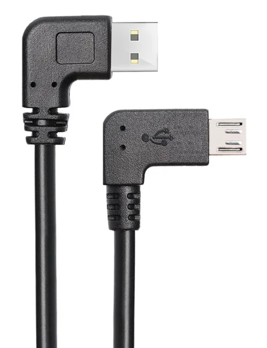 Φωτογραφία προϊόντος: POWERTECH καλώδιο USB σε USB Micro CAB-U133, 90°, Easy USB, 1m, μαύρο