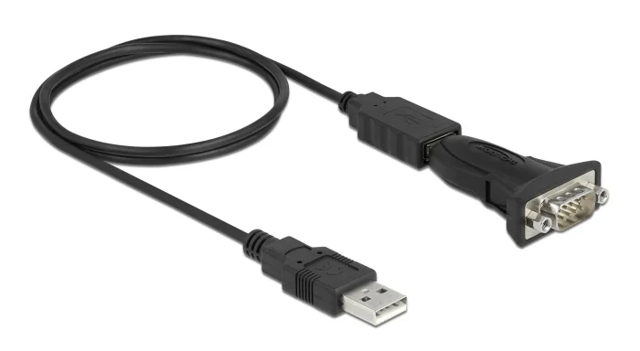 Φωτογραφία προϊόντος: DELOCK αντάπτορας USB σε RS-232 DB9 61506 με καλώδιο USB, 0.8m, μαύρο