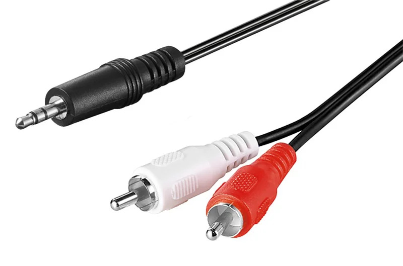 Φωτογραφία προϊόντος: GOOBAY καλώδιο 3.5mm σε 2x RCA 51701, CU, 0.5m, μαύρο