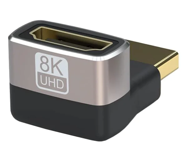 Φωτογραφία προϊόντος: POWERTECH αντάπτορας HDMI 2.1 CAB-H159, 8K/60Hz, γωνιακός, μαύρος