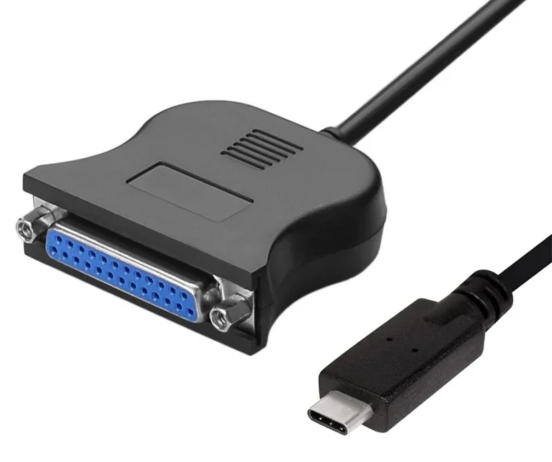 Φωτογραφία προϊόντος: POWERTECH καλώδιο USB-C σε παράλληλη DB25 CAB-UC062, 1.8m, μαύρο