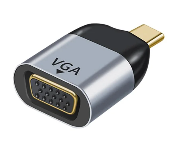 Φωτογραφία προϊόντος: POWERTECH αντάπτορας USB-C σε VGA PTH-094, 1080p/60Hz, γκρι