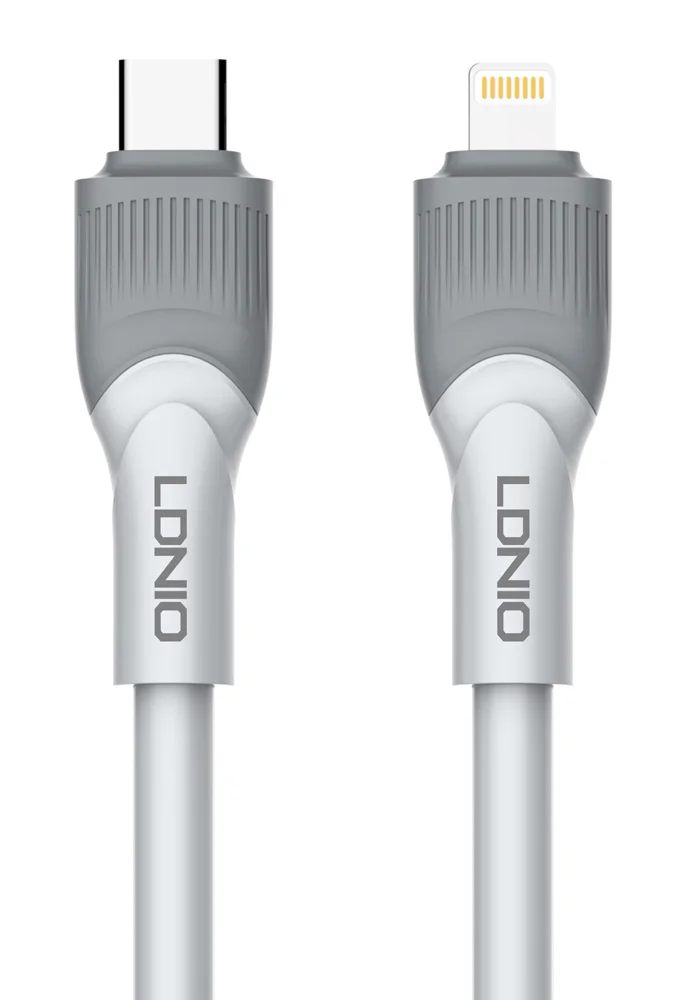 Φωτογραφία προϊόντος: LDNIO καλώδιο Lightning σε USB-C LC601I, 30W PD, 1m, γκρι