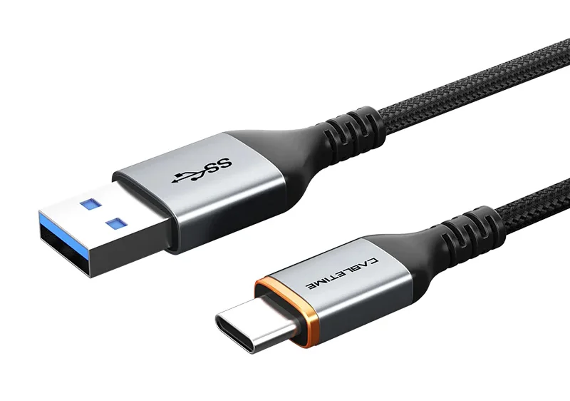 Φωτογραφία προϊόντος: CABLETIME καλώδιο USB-C σε USB CT-AMCMG1, 15W, 5Gbps, 1m, μαύρο