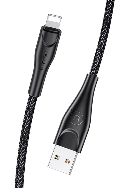 Φωτογραφία προϊόντος: USAMS καλώδιο Lightning σε USB US-SJ391, 10W, 1m, μαύρο