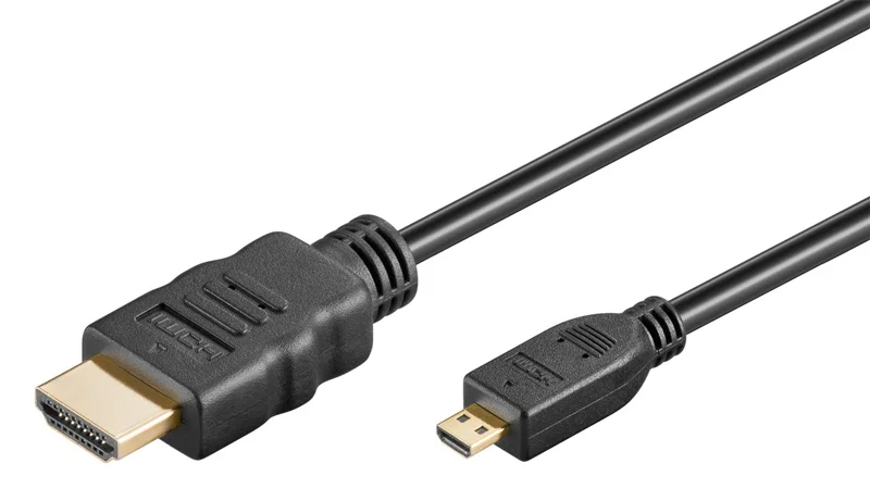 Φωτογραφία προϊόντος: GOOBAY καλώδιο micro HDMI σε HDMI 53784 με Ethernet, 4K/60Hz, 1.5m, μαύρο