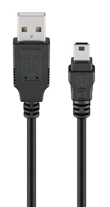Φωτογραφία προϊόντος: GOOBAY καλώδιο USB σε USB Mini 45740, 480Mbps, 1m, μαύρο