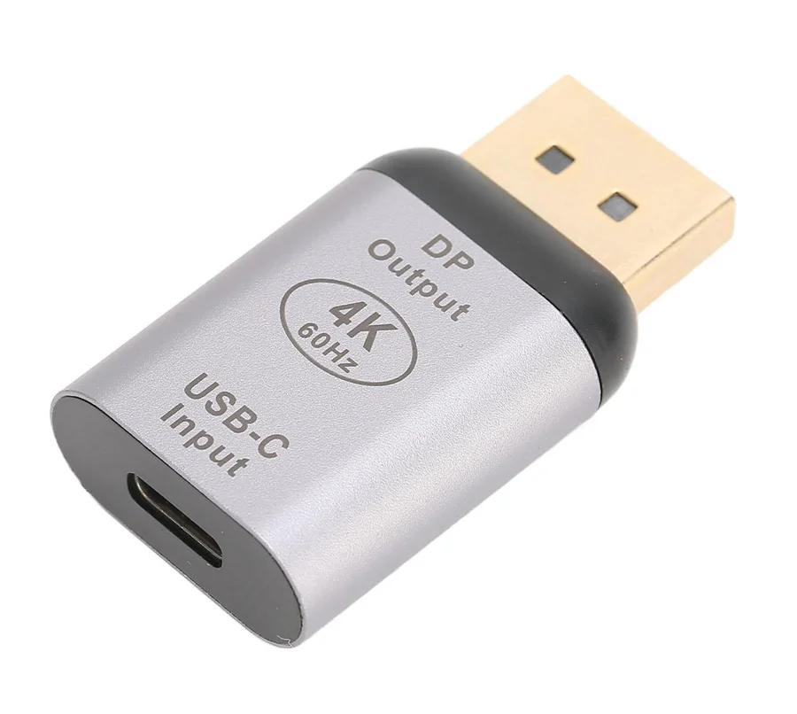 Φωτογραφία προϊόντος: POWERTECH αντάπτορας USB-C σε DisplayPort PTH-096, 4K/60Hz, γκρι