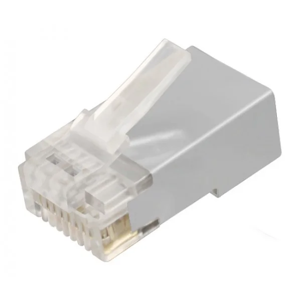Φωτογραφία προϊόντος: POWERTECH βύσμα RJ45 Cat 6a CAB-N323, μεταλλικό, 8p8cs, 10τμχ
