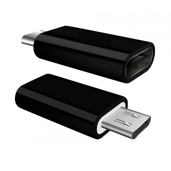 Φωτογραφία προϊόντος: POWERTECH αντάπτορας Micro USB σε USB-C θηλυκό CAB-UC020, OTG, μαύρος