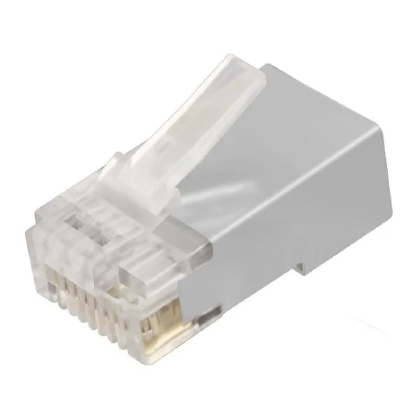 Φωτογραφία προϊόντος: POWERTECH βύσμα RJ45 Cat 6a CAB-N322, μεταλλικό, 8p8cs, 100τμχ