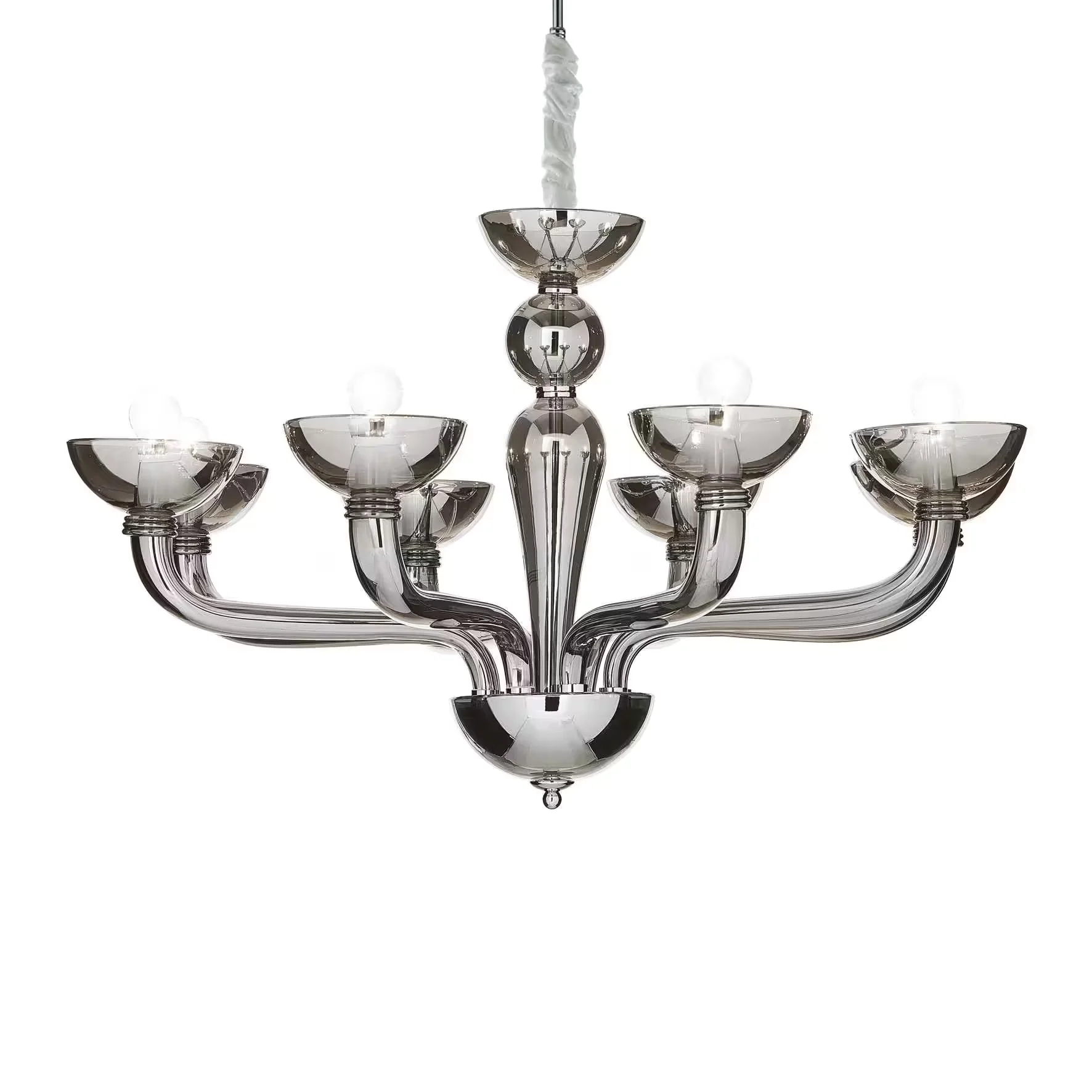 Φωτογραφία προϊόντος: Ideal lux Casanova sp8 φωτιστικό κρεμαστό κλασσικό Φιμέ