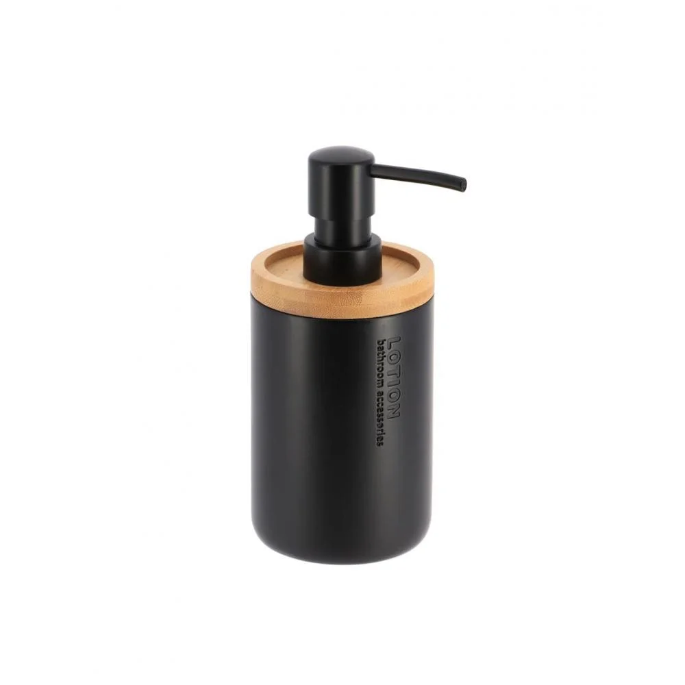 Φωτογραφία προϊόντος: Plastona Dispenser polyresin μαύρο με bamboo