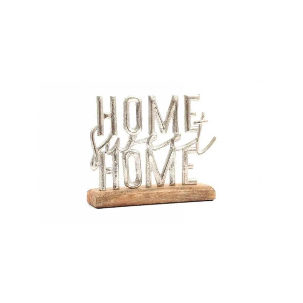 Φωτογραφία προϊόντος: Plastona HOME SWEET HOME αλουμίνιο/mango βάση 33Χ29Χ5CM