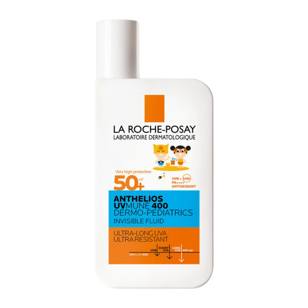 Φωτογραφία προϊόντος: LA ROCHE-POSAY Anthelios UVMUNE 400 Dermo-Pediatrics Invisible Fluid SPF 50+ - Παιδικό Αντηλιακό με Λεπτόρρευστη Υφή για το Ευαίσθητο Παιδικό Δέρμα & για το Δέρμα με Τάση Ατοπίας (50ml)
