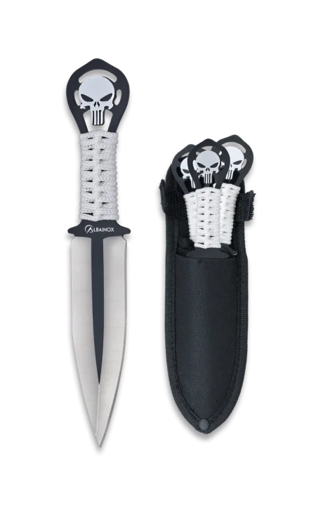 Φωτογραφία προϊόντος: ΜΑΧΑΙΡΙ ALBAINOX Set 3 Skull throwers. Blade 9.5 cm, 32453