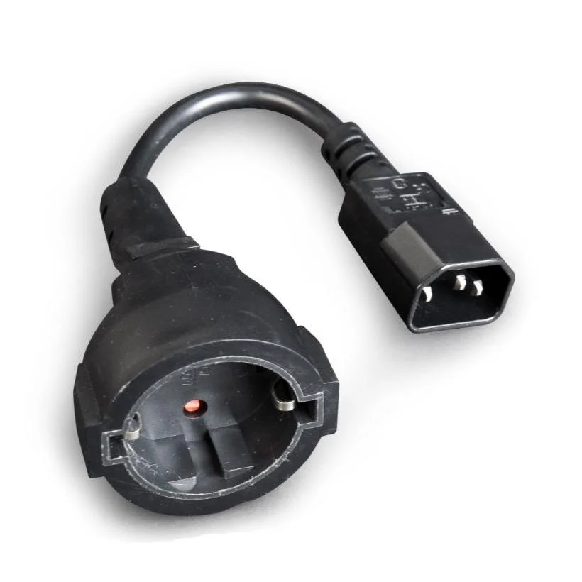 Φωτογραφία προϊόντος: CableExpert Power Adapter Cord 15cm ( IEC C14 Male to Schuko Female )