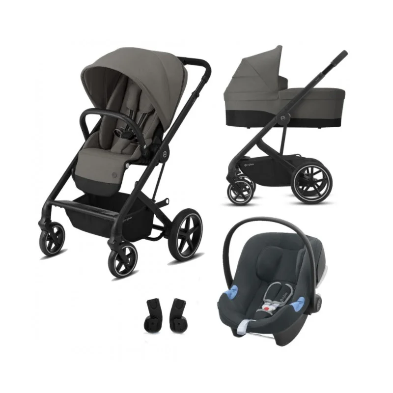 Φωτογραφία προϊόντος: Cybex Balios S Lux 3 in 1 with Cot and Aton B2 I-size Soho Grey