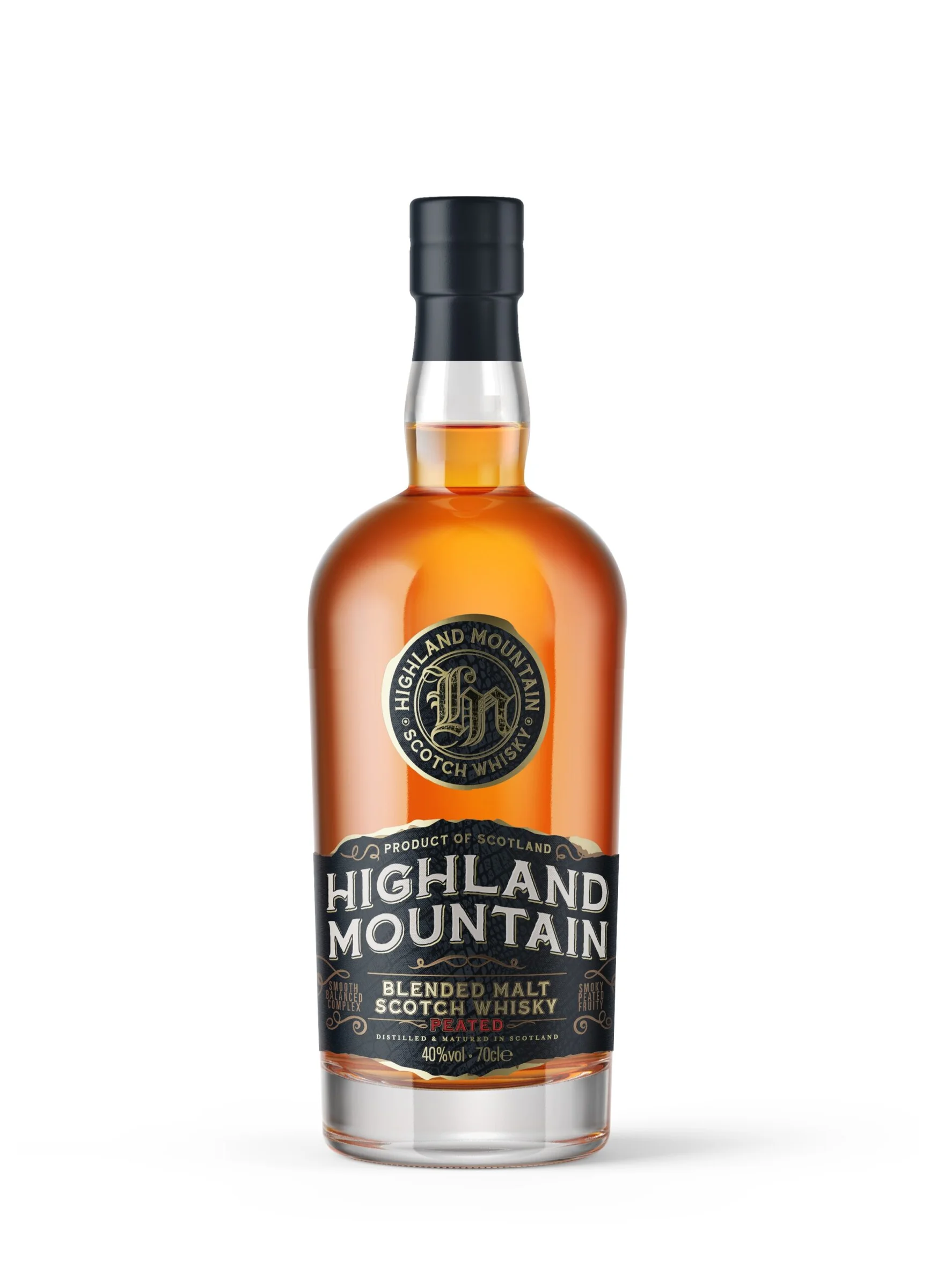 Φωτογραφία προϊόντος: HIGHLAND MOUNTAIN BLENDED MALT PEATED SCOTCH WHISKY 700ML 40%