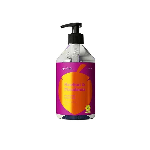 Φωτογραφία προϊόντος: Life Roots Hazelnut + Macadamia Nourishing Shower Gel Θρεπτικό Αφρόλουτρο 500ml