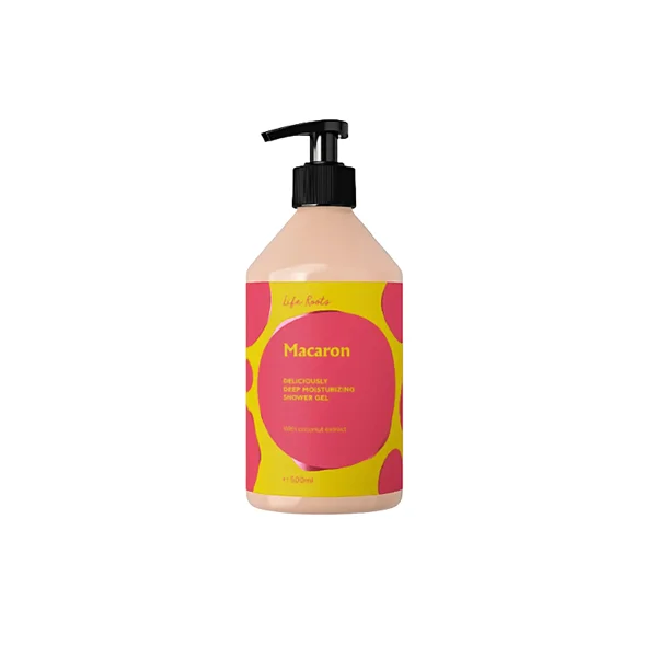 Φωτογραφία προϊόντος: Life Roots Macaron Deliciously Deep Moisturizing Shower Gel Αναζωογονητικό Αφρόλουτρο 500ml