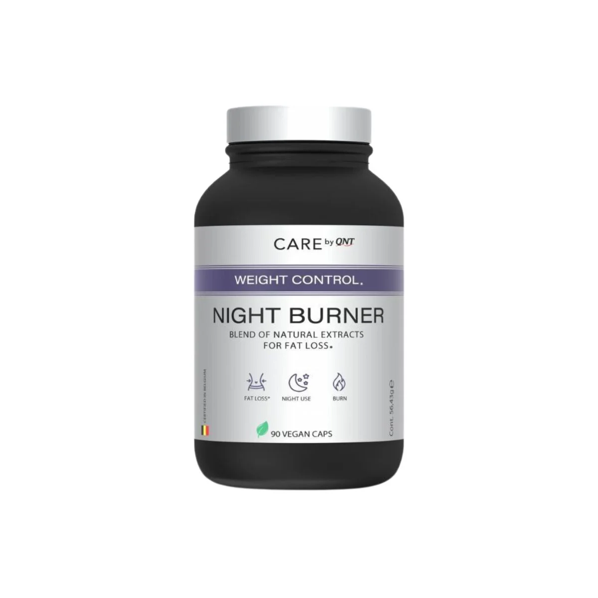 Φωτογραφία προϊόντος: QNT Night Burner Συμπλήρωμα για Αδυνάτισμα 90 φυτικές κάψουλες